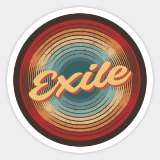 Exile Vintage Circle Sticker